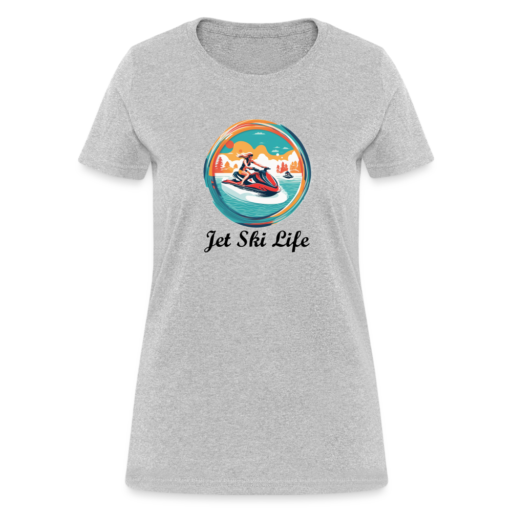 Jet Ski Life Women's Tee - heather gray