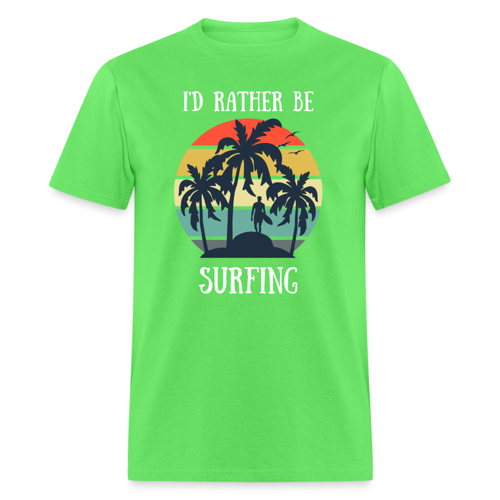 Rather Be Surfing Tee - kiwi