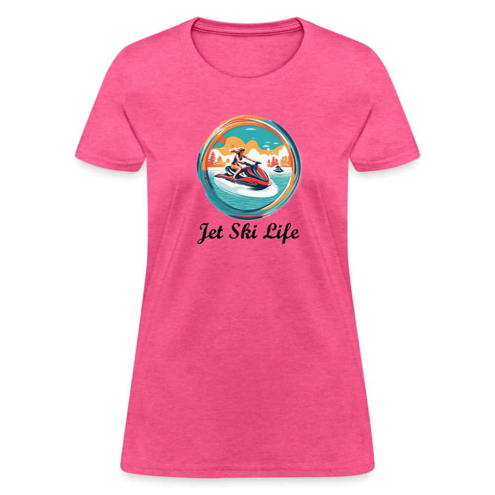 Jet Ski Life Women's Tee - heather pink