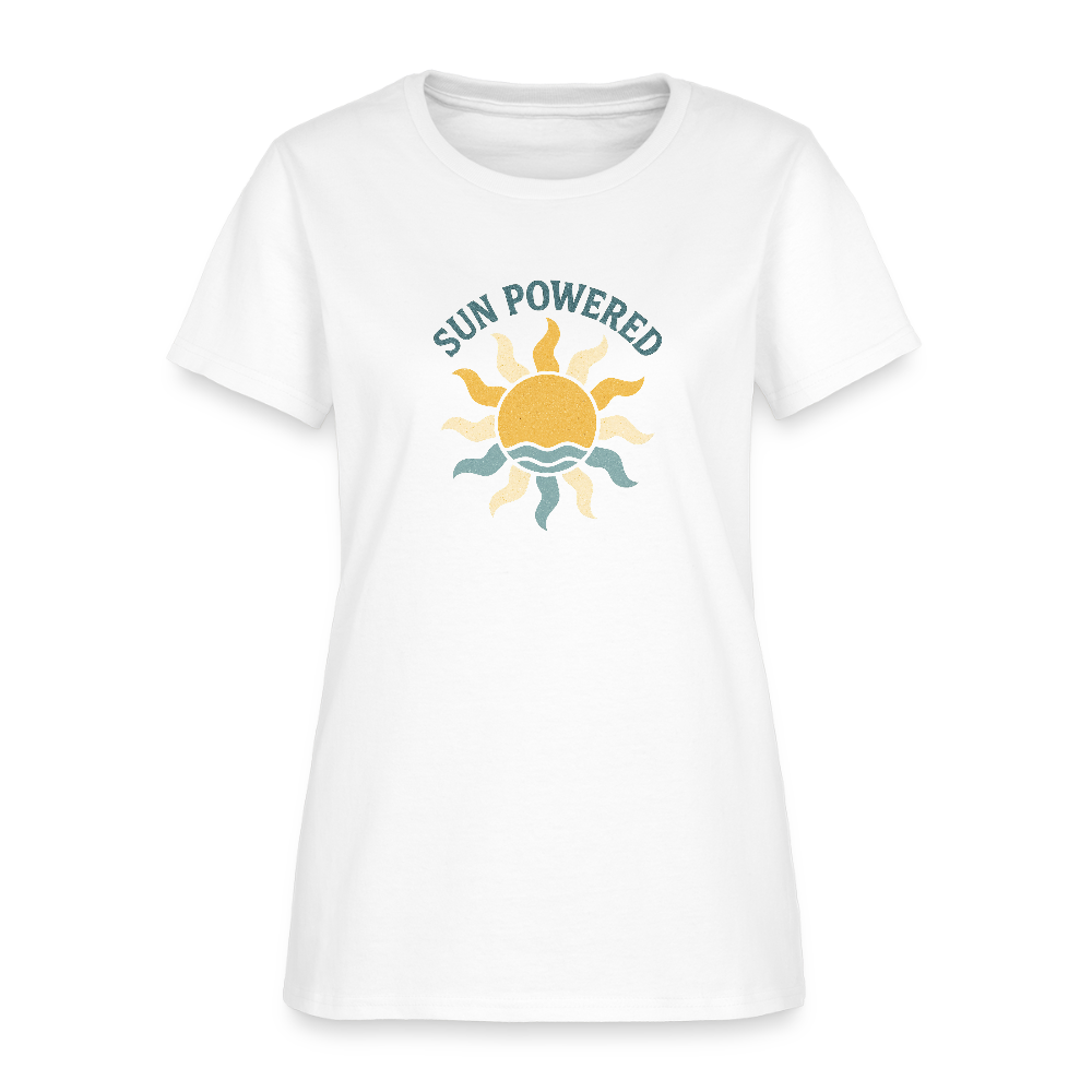 Sun Powered Women's Tee - white