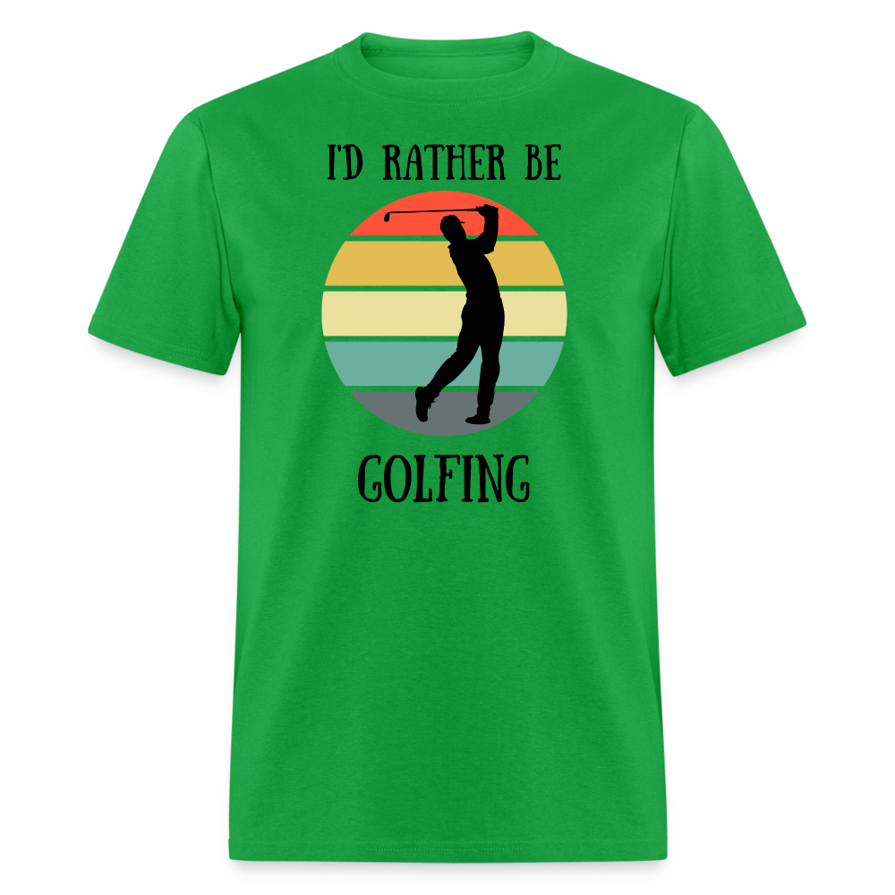 Rather Be Golfing Tee - bright green