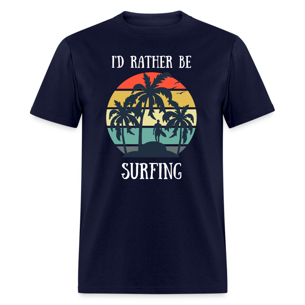 Rather Be Surfing Tee - navy