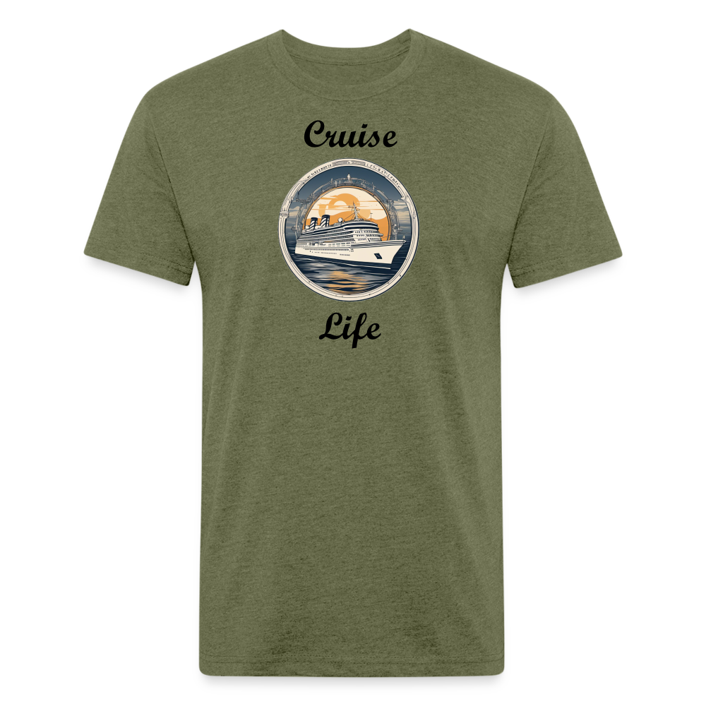 Cruise Life Tee - heather military green