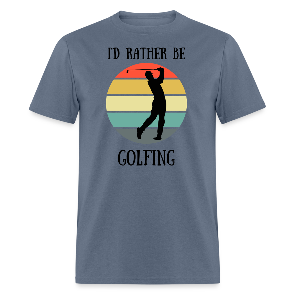 Rather Be Golfing Tee - denim