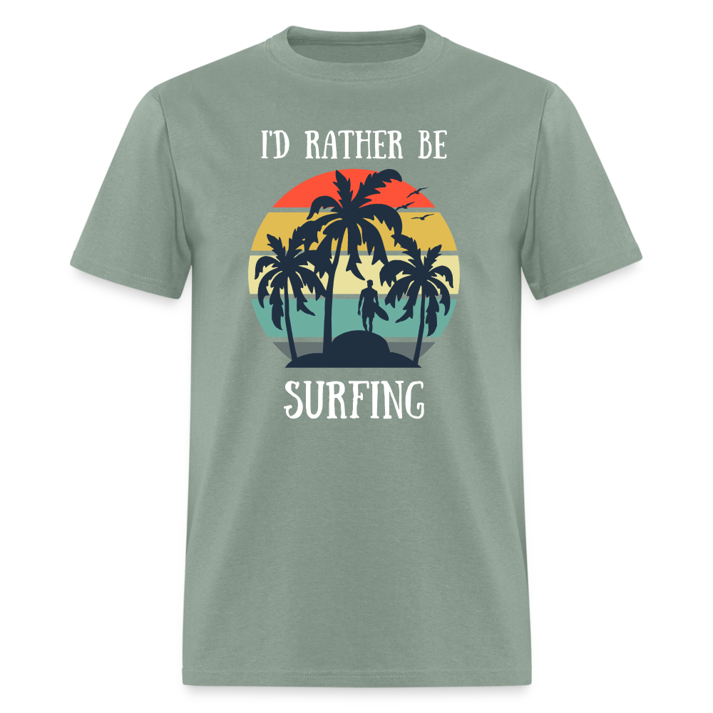 Rather Be Surfing Tee - sage