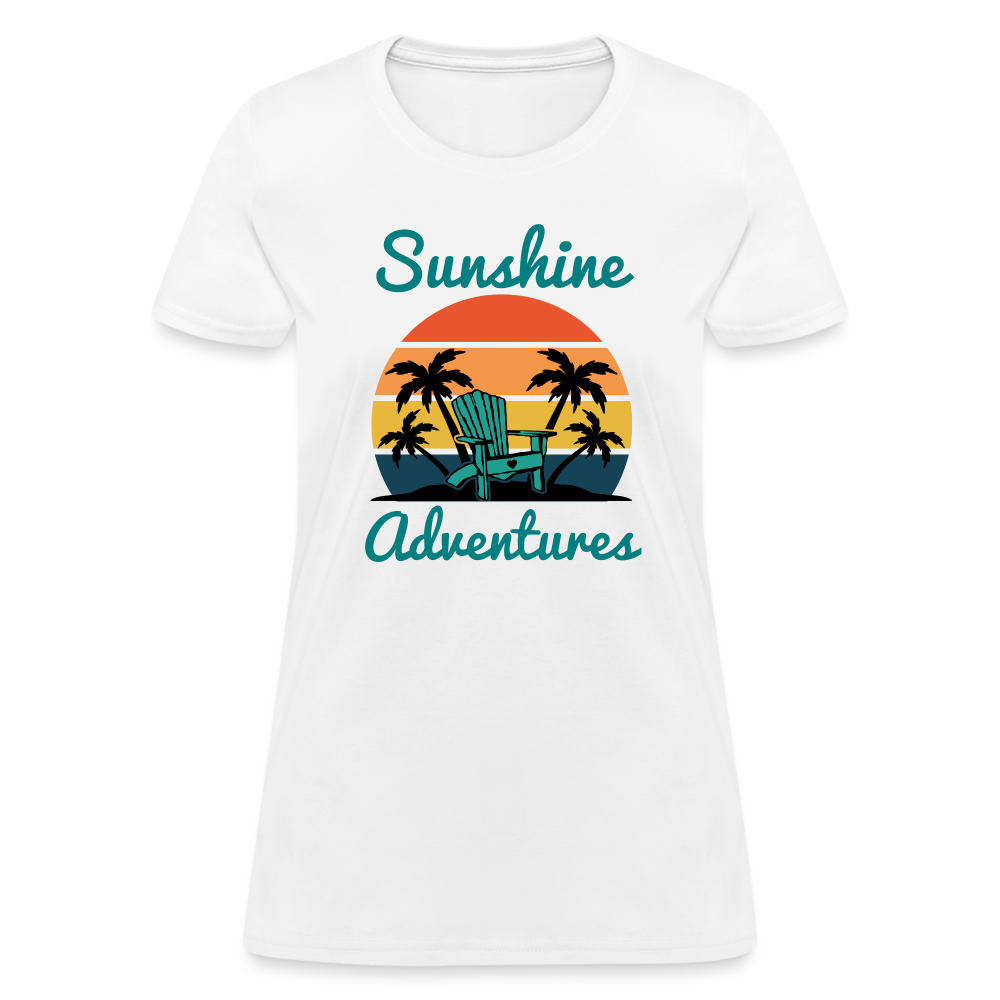 Beach Chair Sunshine Adventures Women's Tee - white