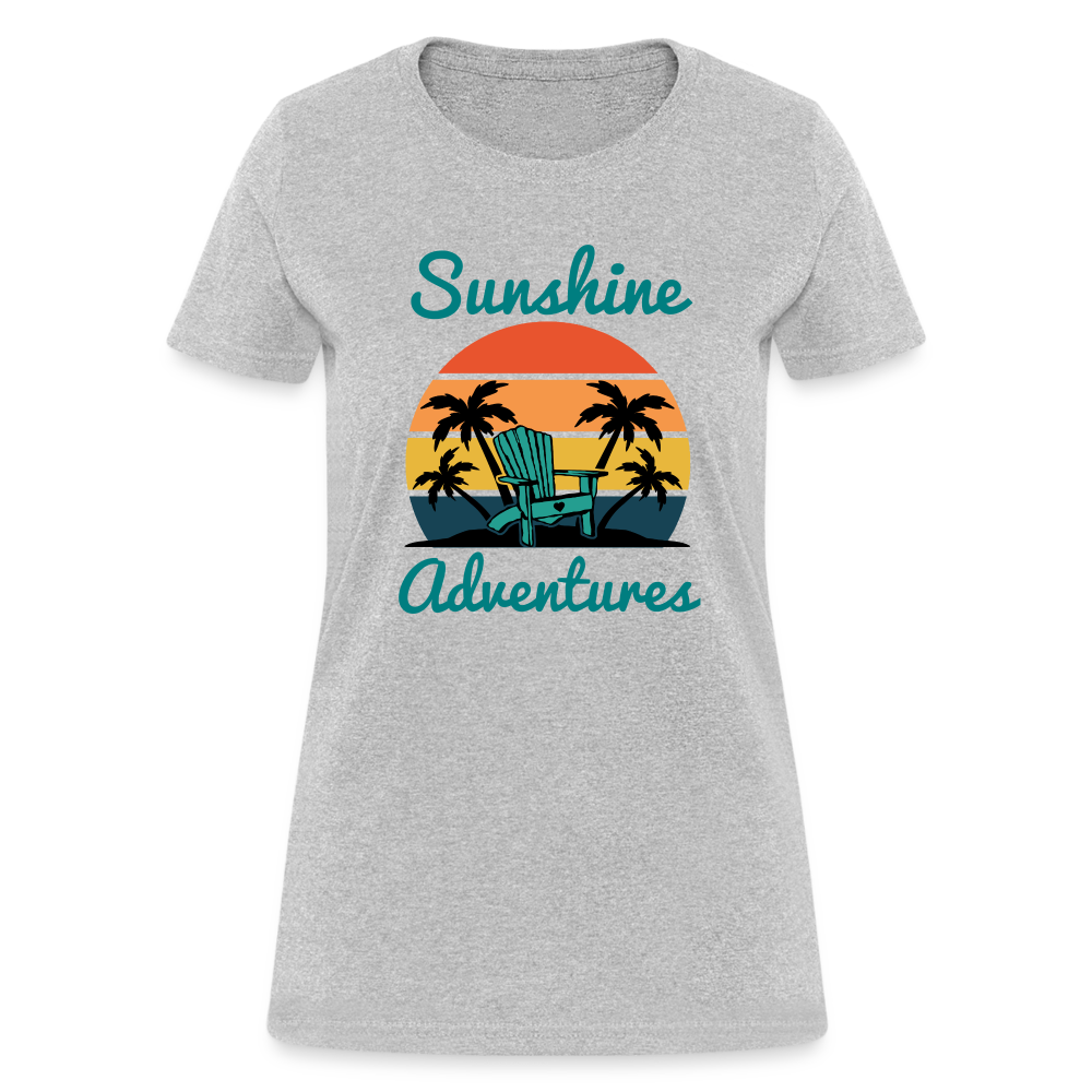 Beach Chair Sunshine Adventures Women's Tee - heather gray