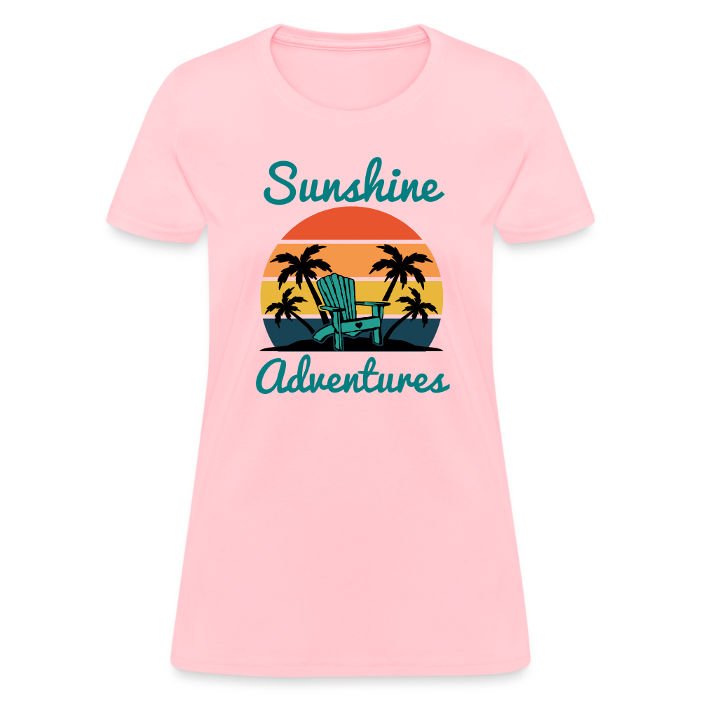 Beach Chair Sunshine Adventures Women's Tee - pink