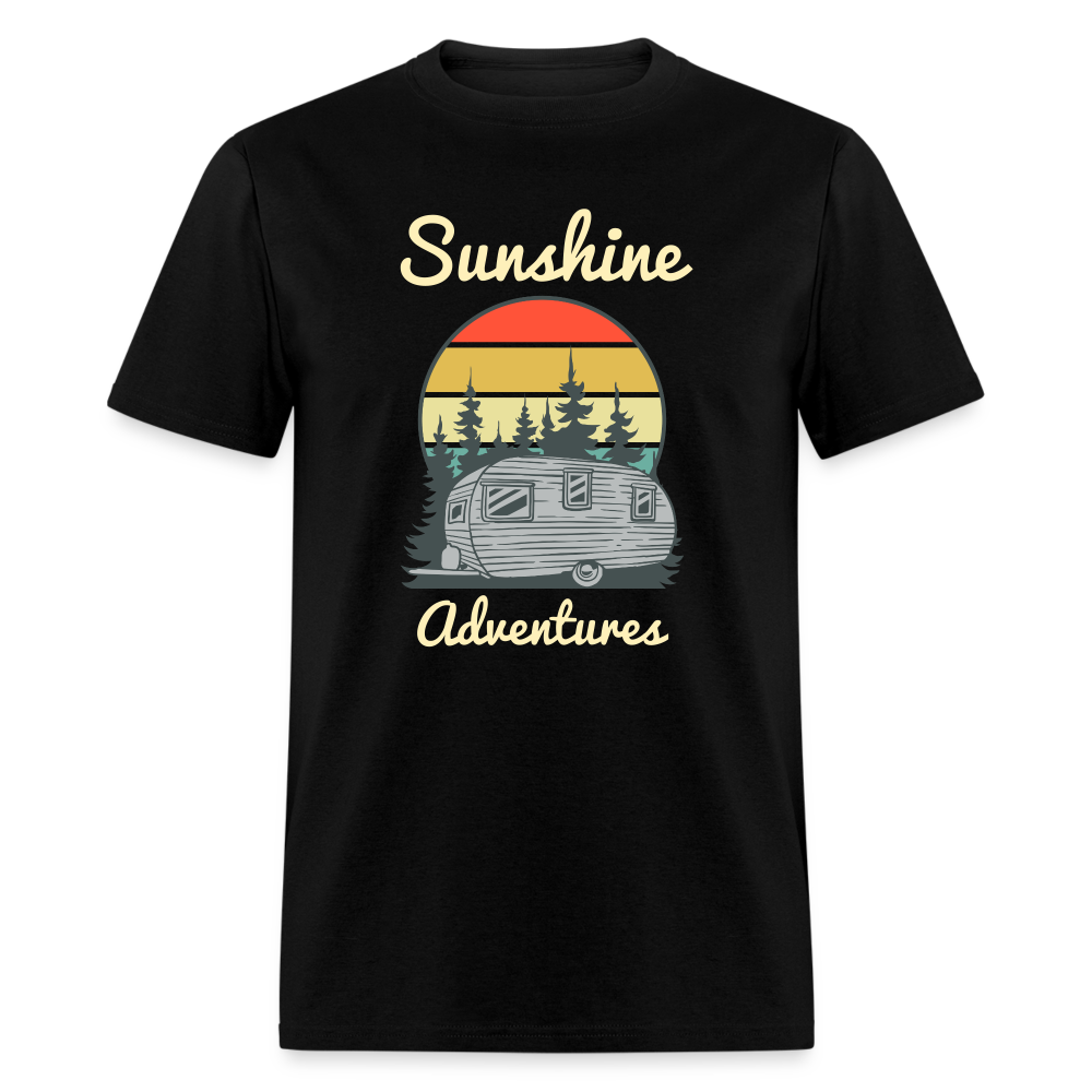Camping Sunshine Adventures Tee - black