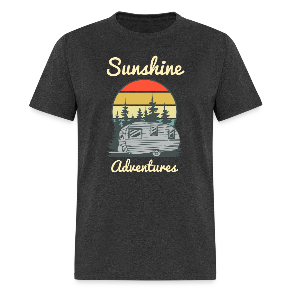 Camping Sunshine Adventures Tee - heather black