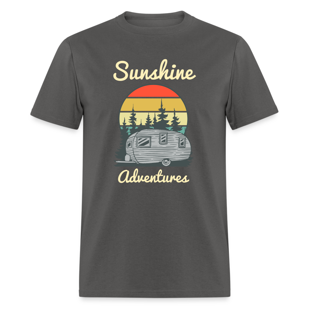 Camping Sunshine Adventures Tee - charcoal