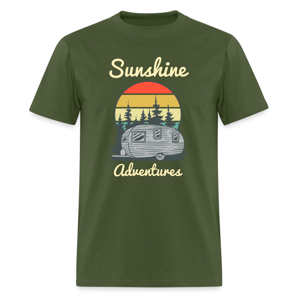 Camping Sunshine Adventures Tee - military green