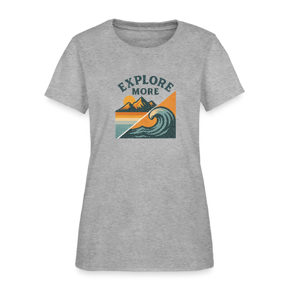 Explore More Women's Tee - heather gray
