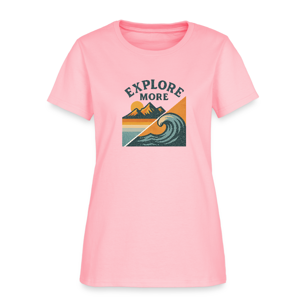 Explore More Women's Tee - pink