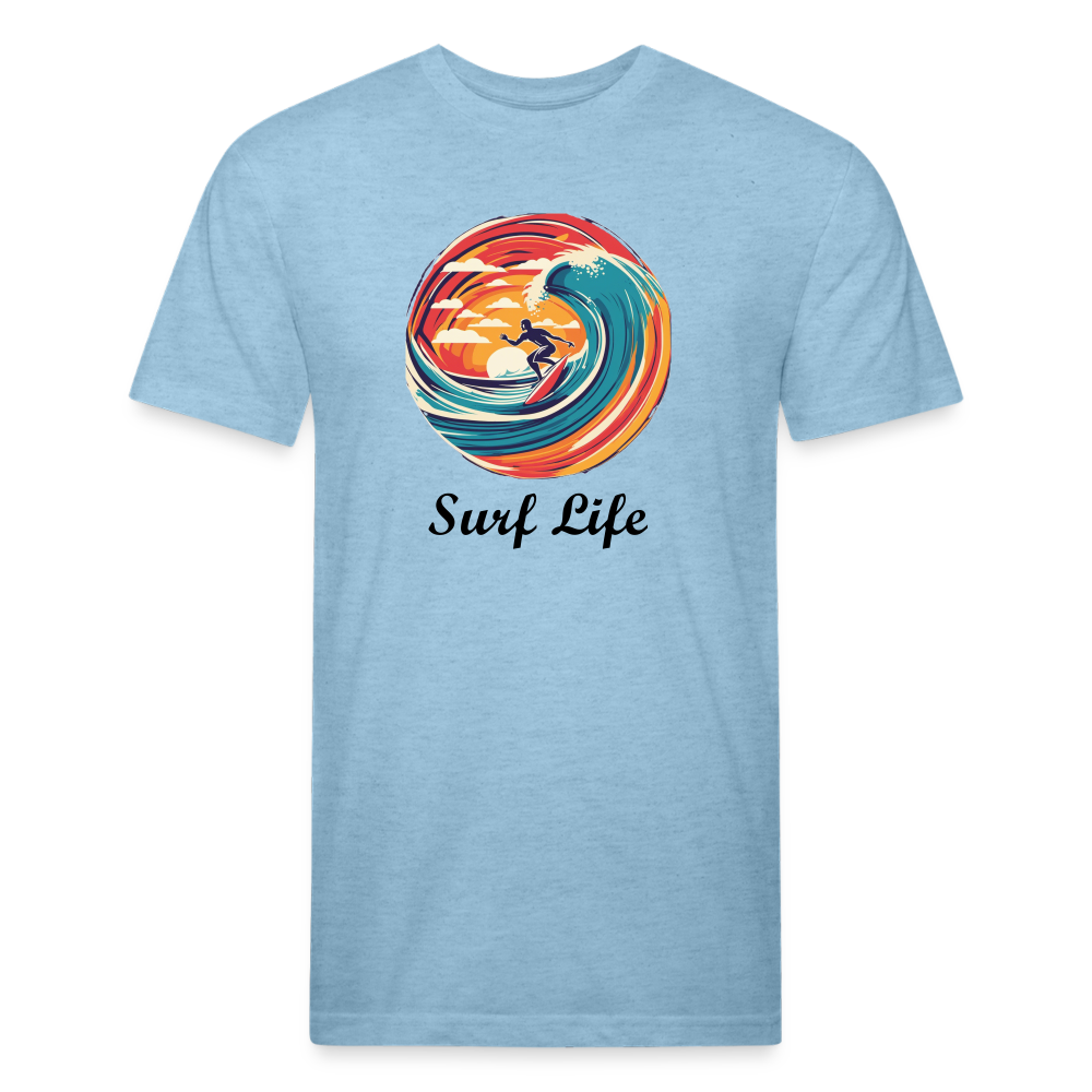 Surf Life Tee - heather blue