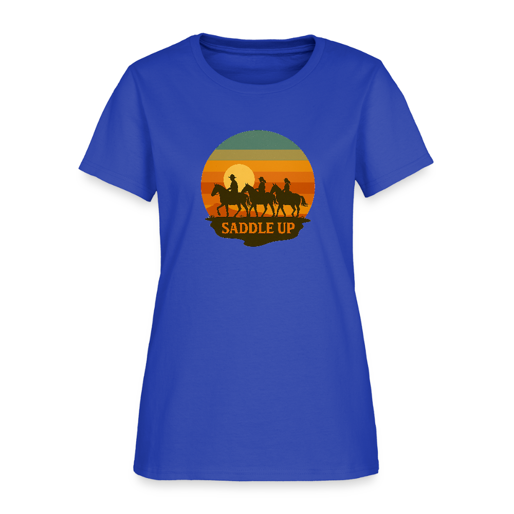 Saddle Up Women's Tee - royal blue