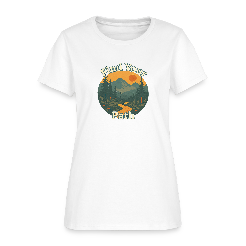 Find Your Path Women's Tee - white