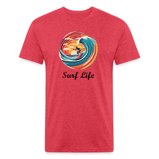 Surf Life Tee - heather red