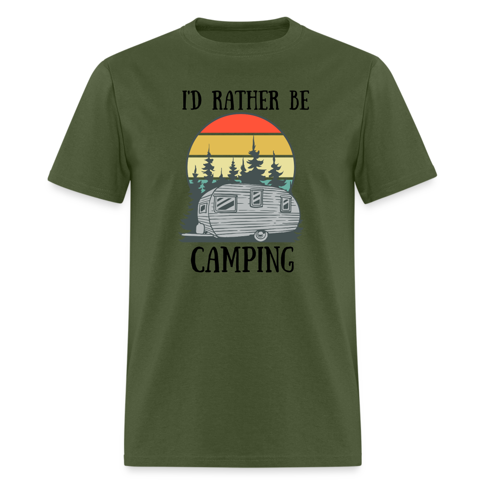 Rather Be Camping Tee - military green