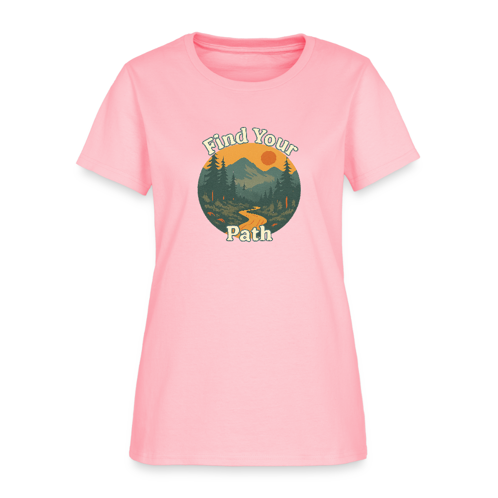 Find Your Path Women's Tee - pink