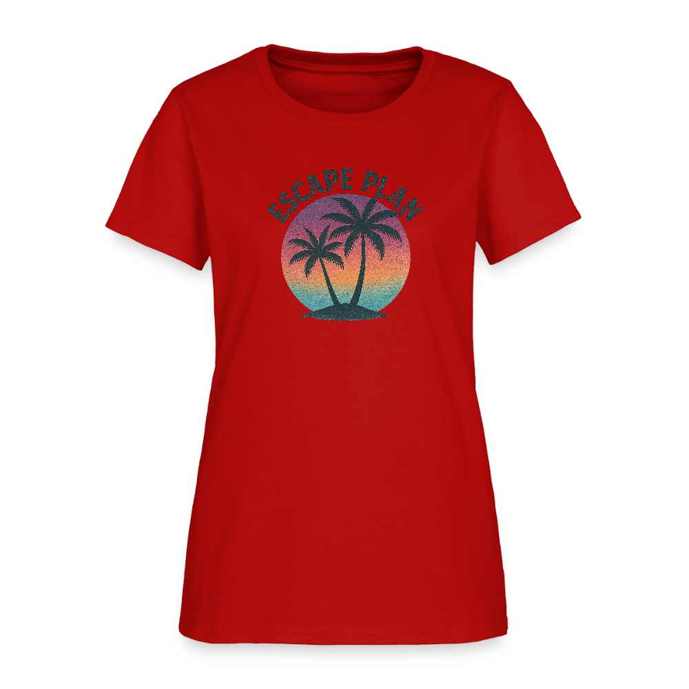 Escape Plan Women's Tee - red