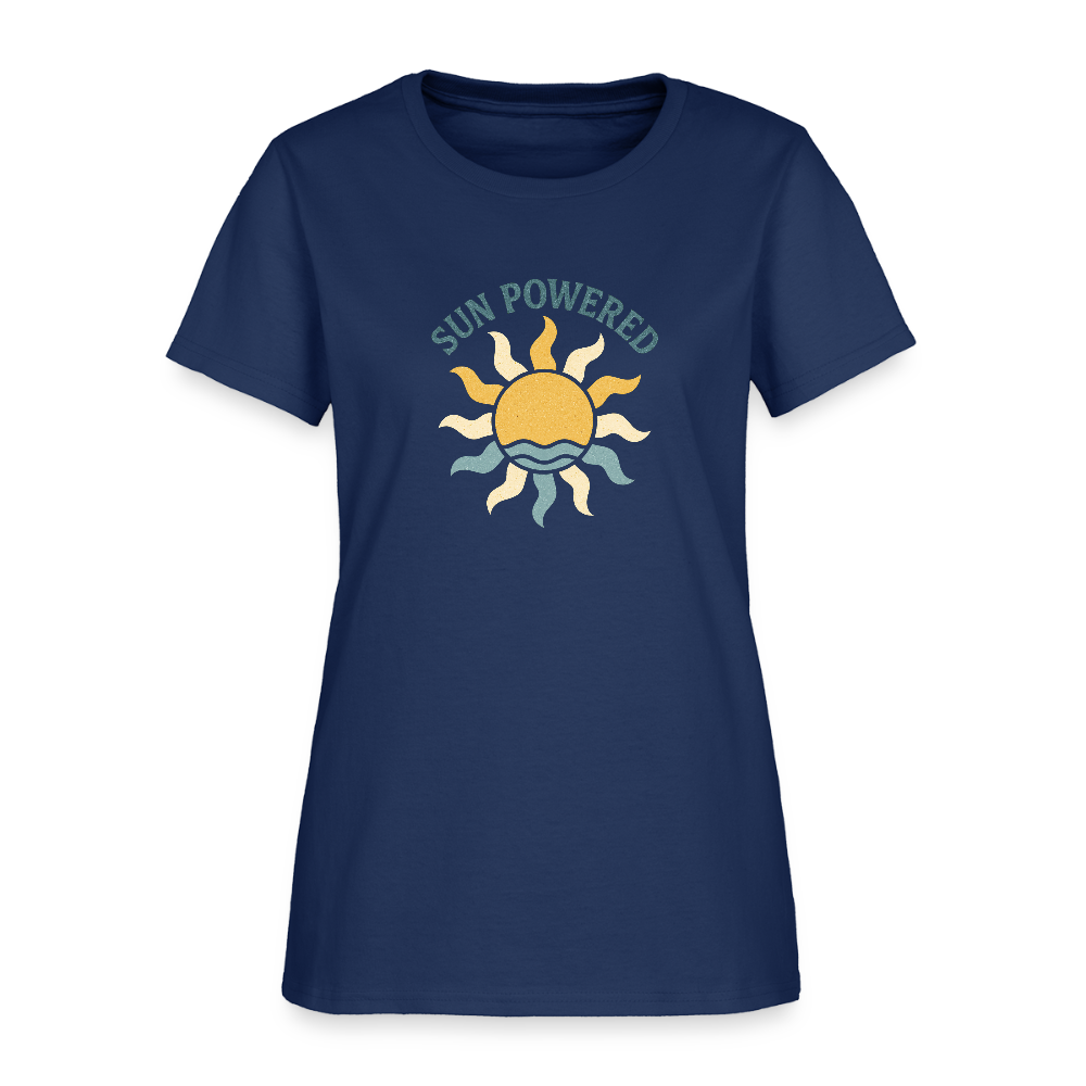 Sun Powered Women's Tee -  blue dusk