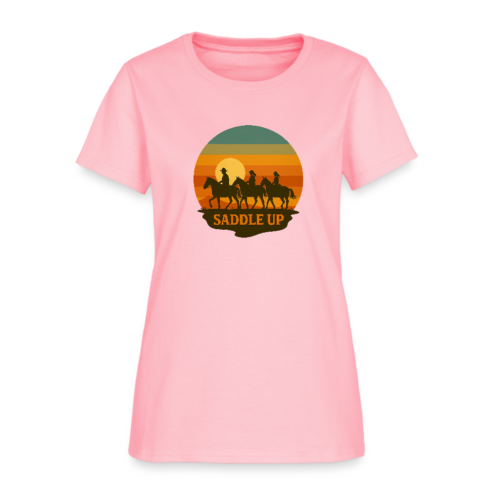 Saddle Up Women's Tee - pink
