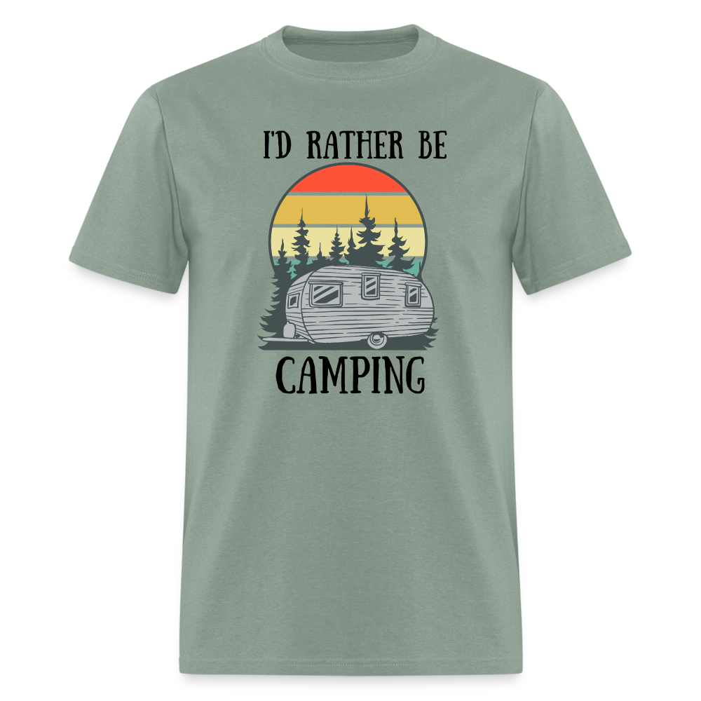 Rather Be Camping Tee - sage