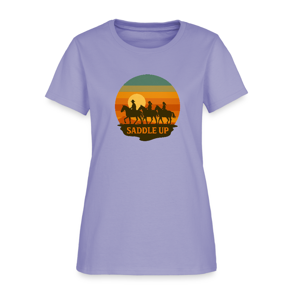 Saddle Up Women's Tee - lavender