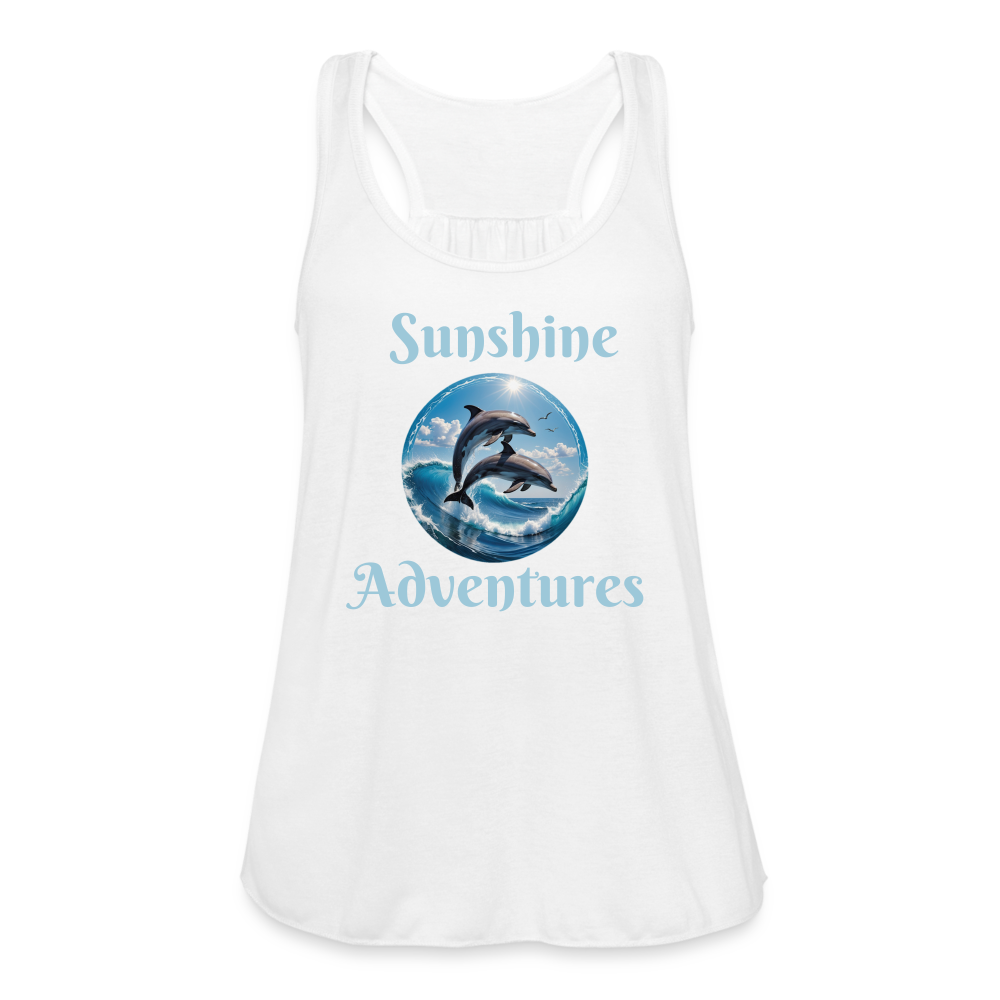 Dolphins Sunshine Adventures Women's Tank - white