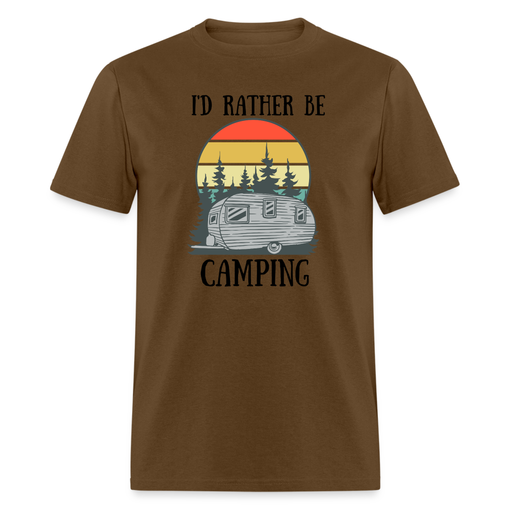 Rather Be Camping Tee - brown