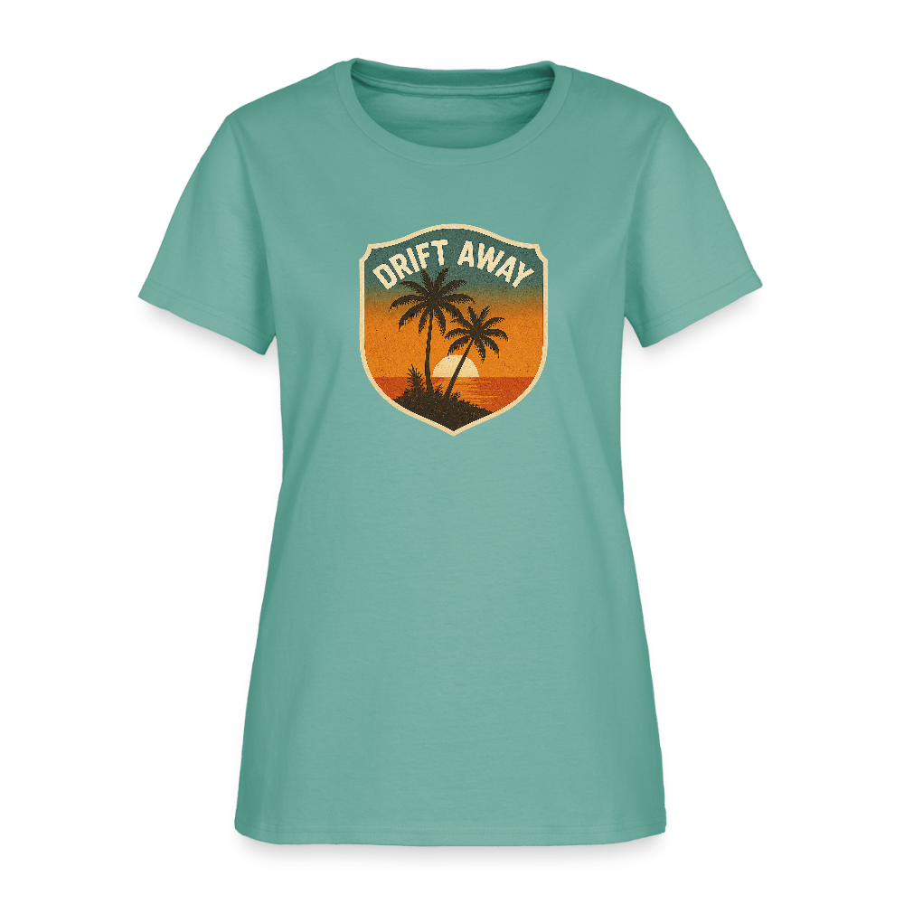 Drift Away Women's Tee - aquatic