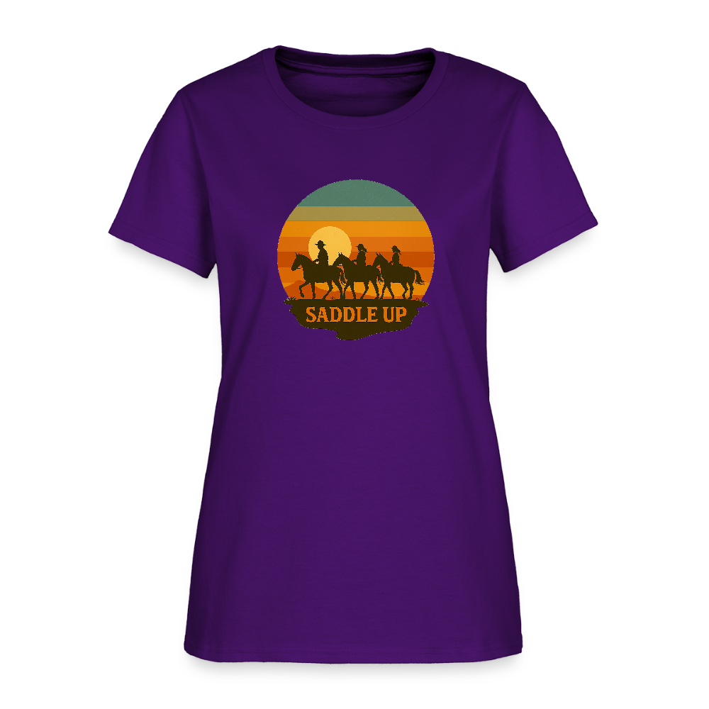 Saddle Up Women's Tee - purple