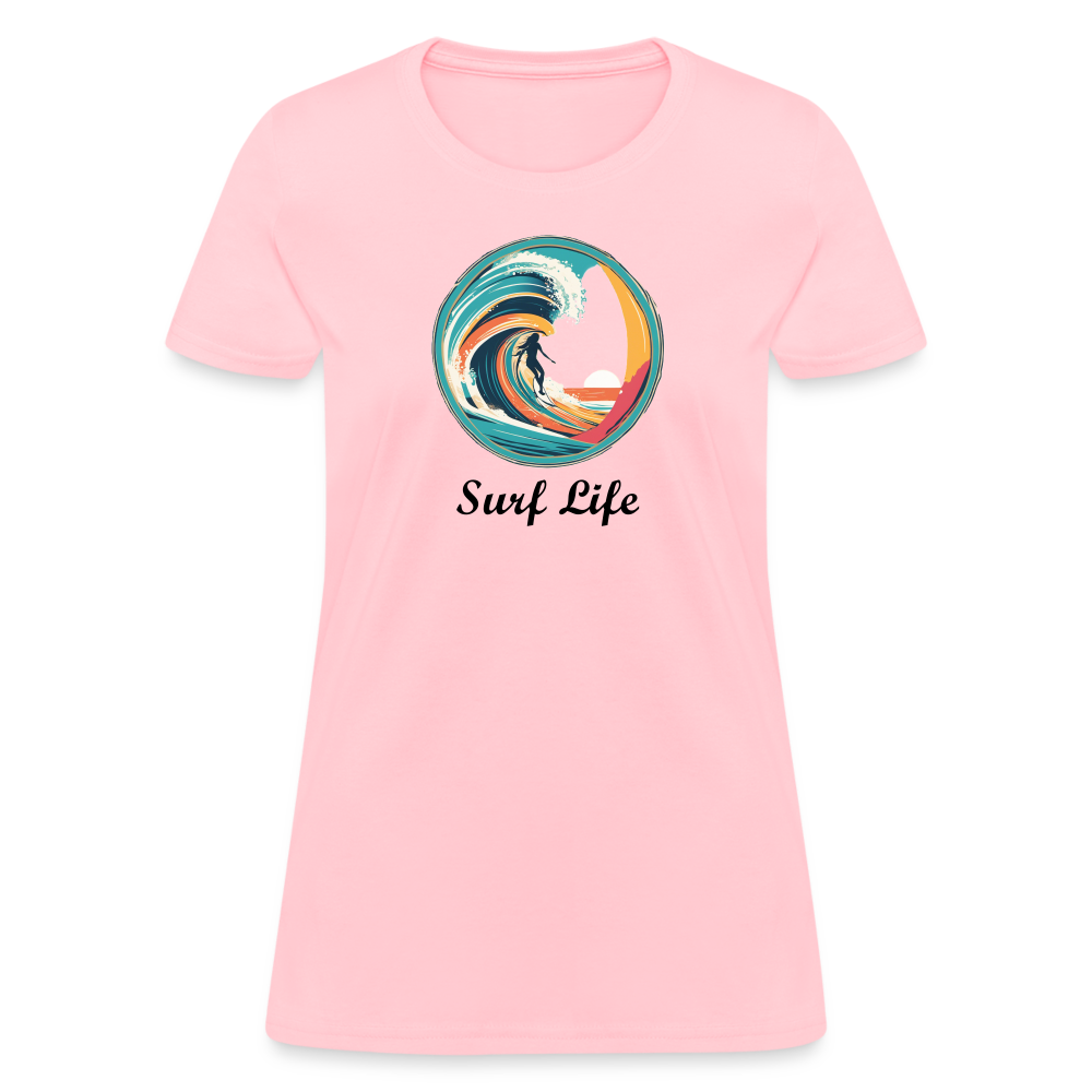 Surf Life Women's Tee - pink