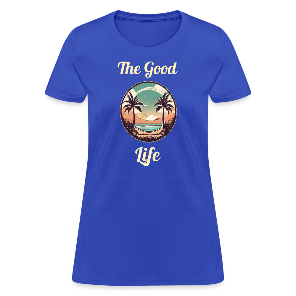 Good Life Beach Women's Tee - royal blue