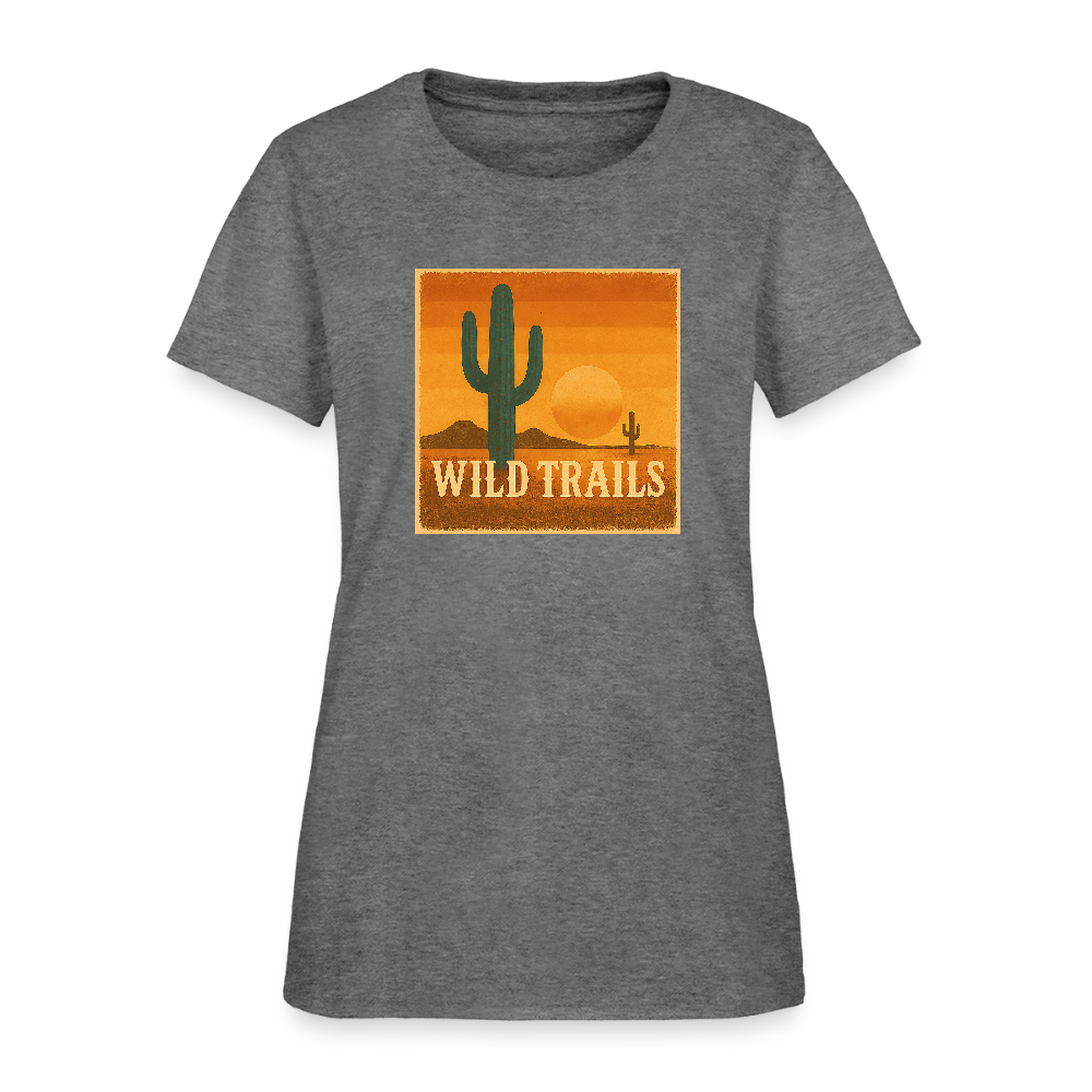 Wild Trails Women's Tee - graphite heather