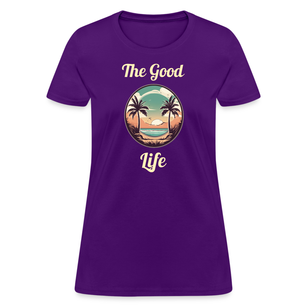 Good Life Beach Women's Tee - purple