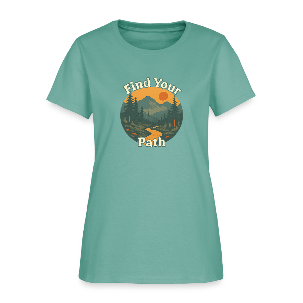 Find Your Path Women's Tee - aquatic