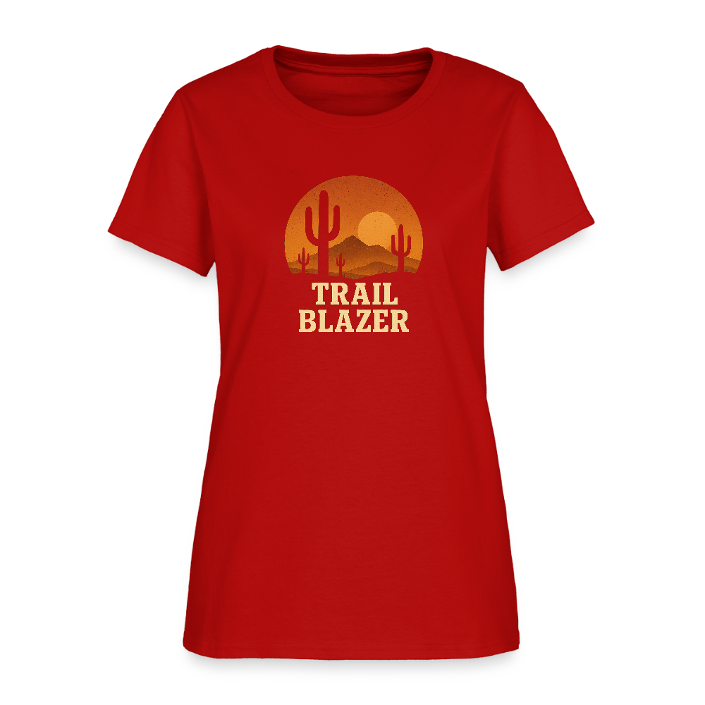 Trail Blazer Women's Tee - red