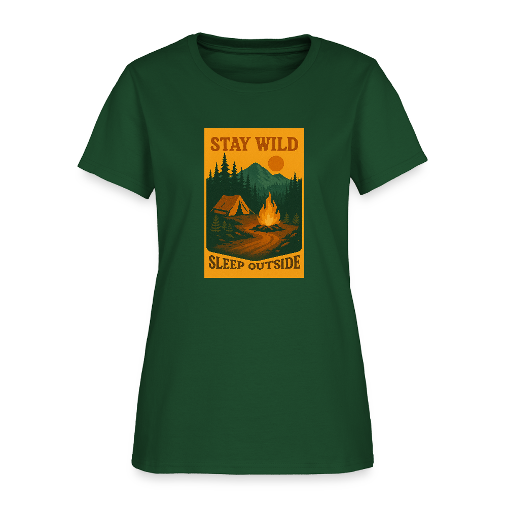 Stay Wild Women's Tee - forest green