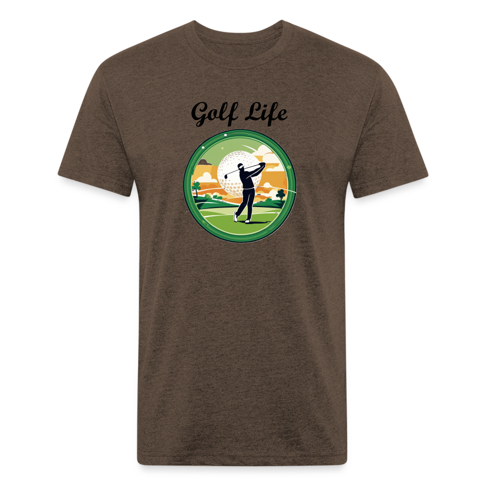 Golf Life Tee - heather espresso