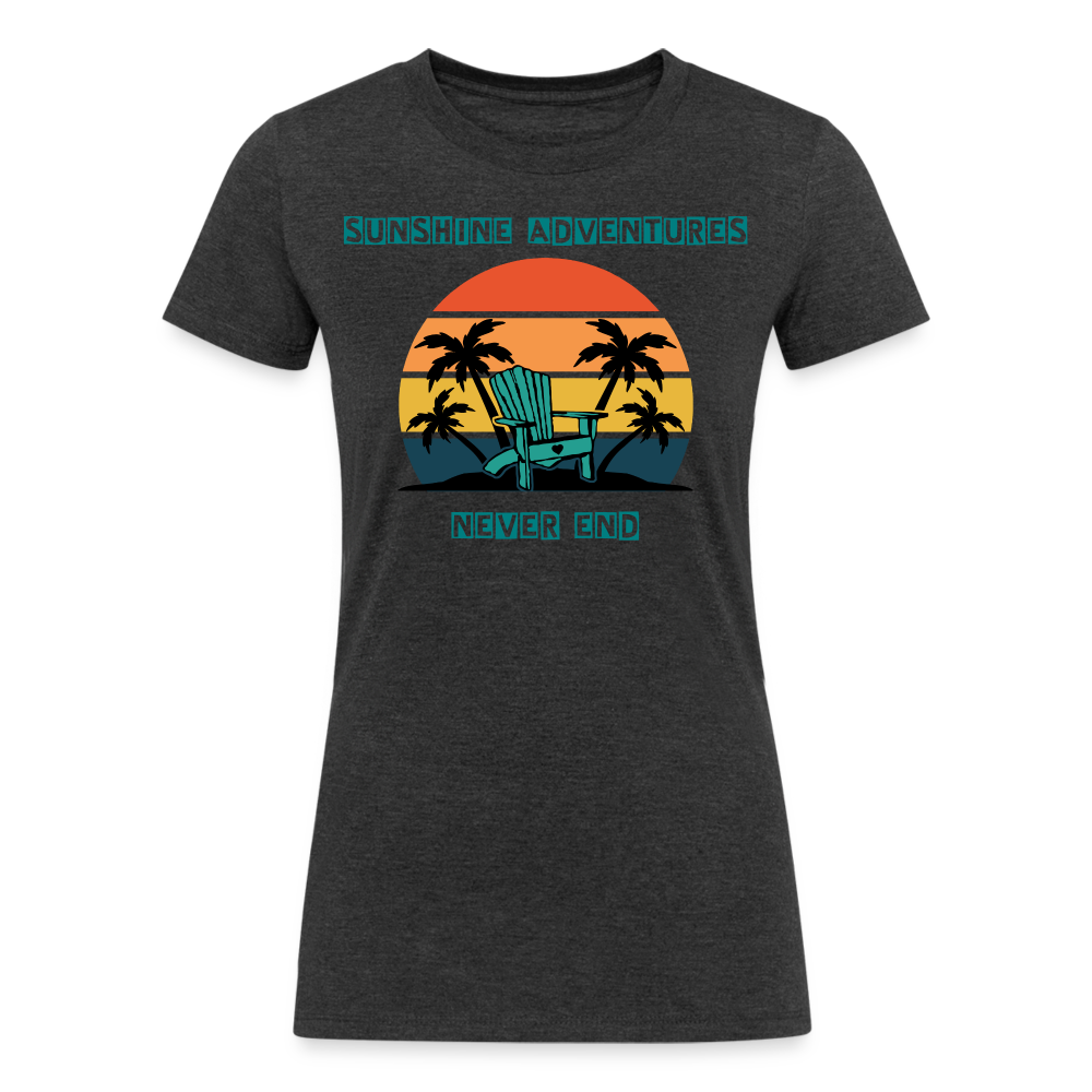 Beach Chair Sunshine Adventures Women's Tri-blend Tee - heather black