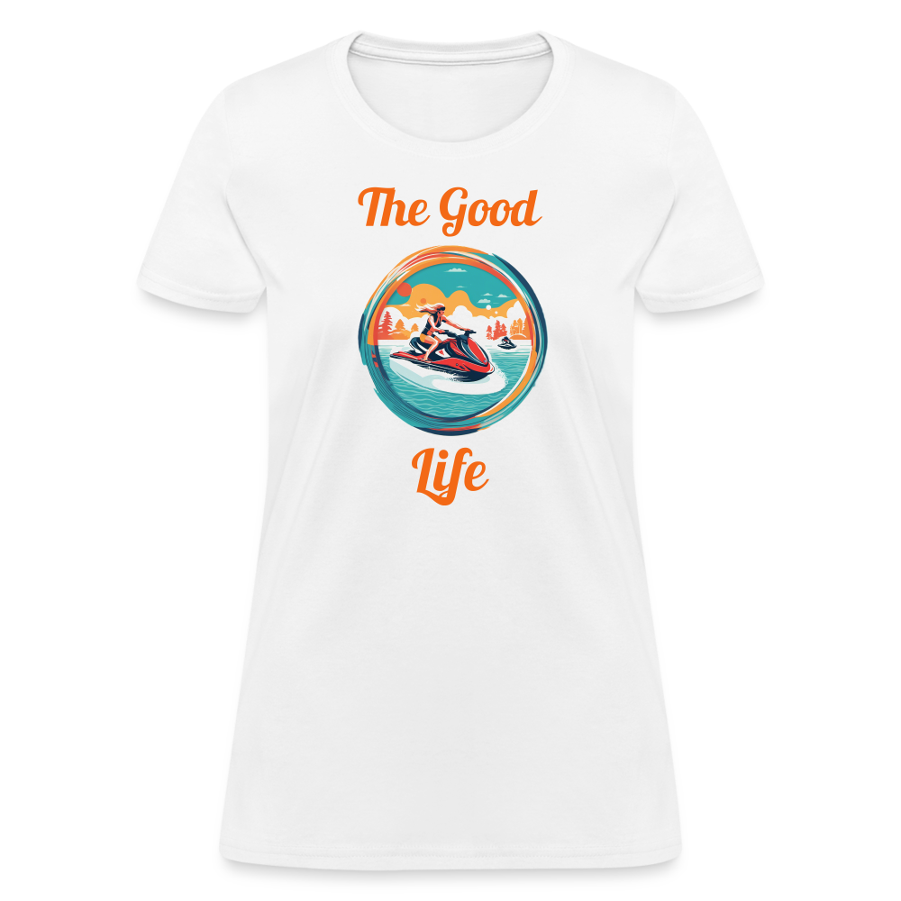 Good Life Jet Ski Women's Tee - white