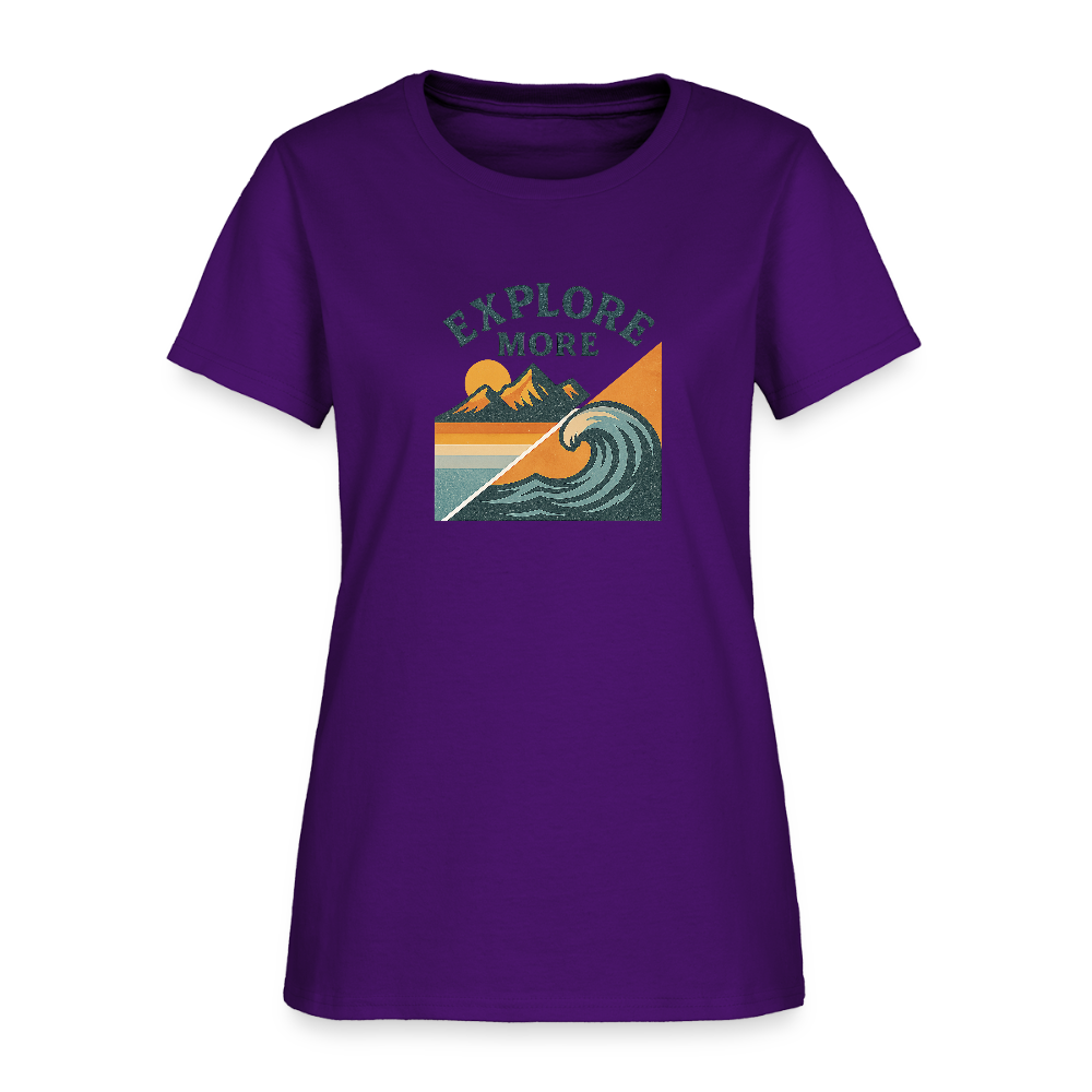 Explore More Women's Tee - purple
