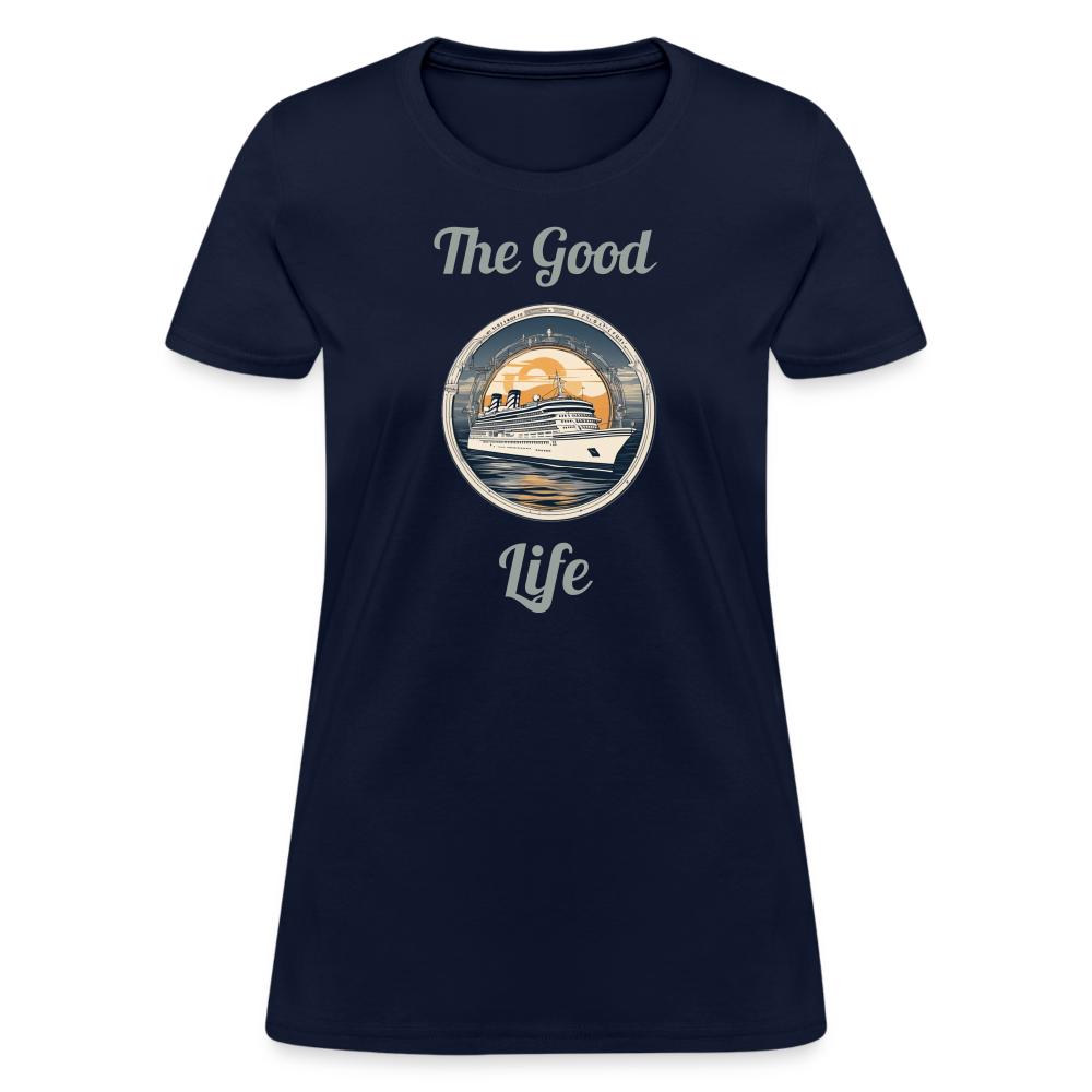 Good Life Cruise Women's Tee - navy