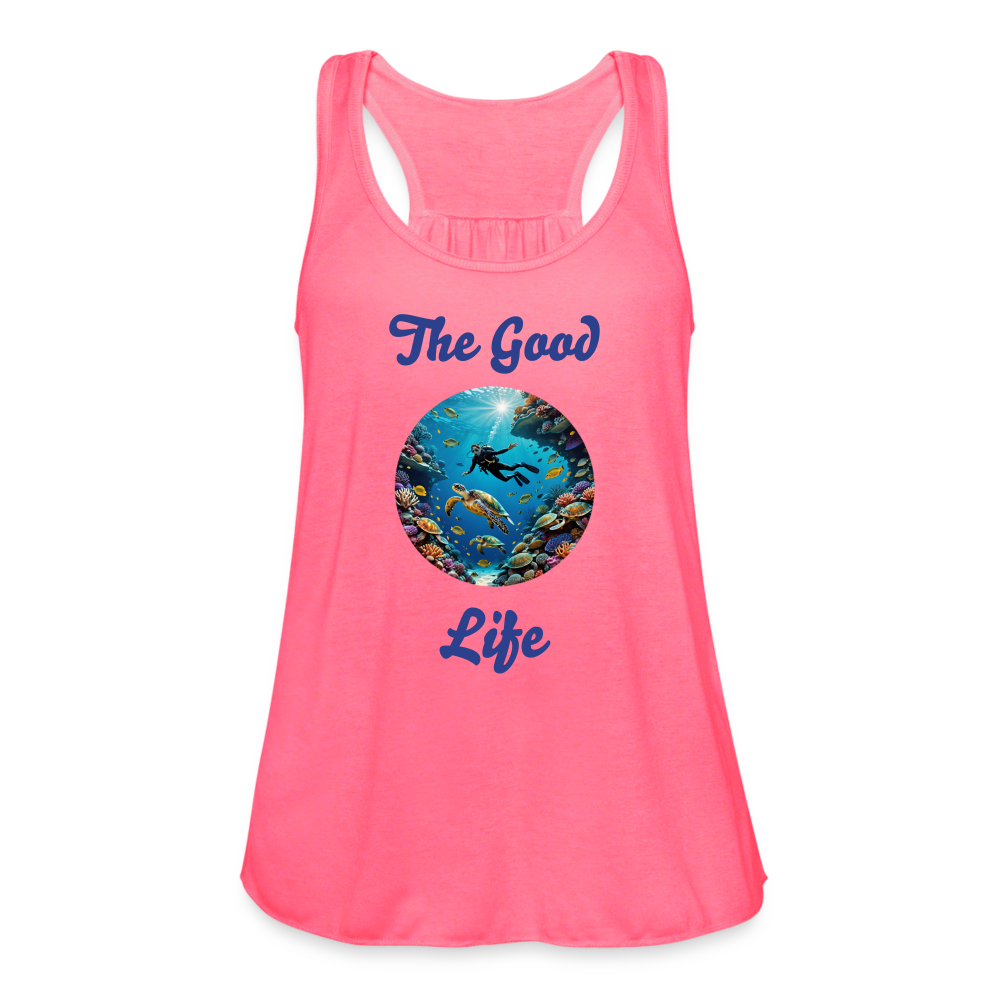 Diving The Good Life Women's Tank - neon pink