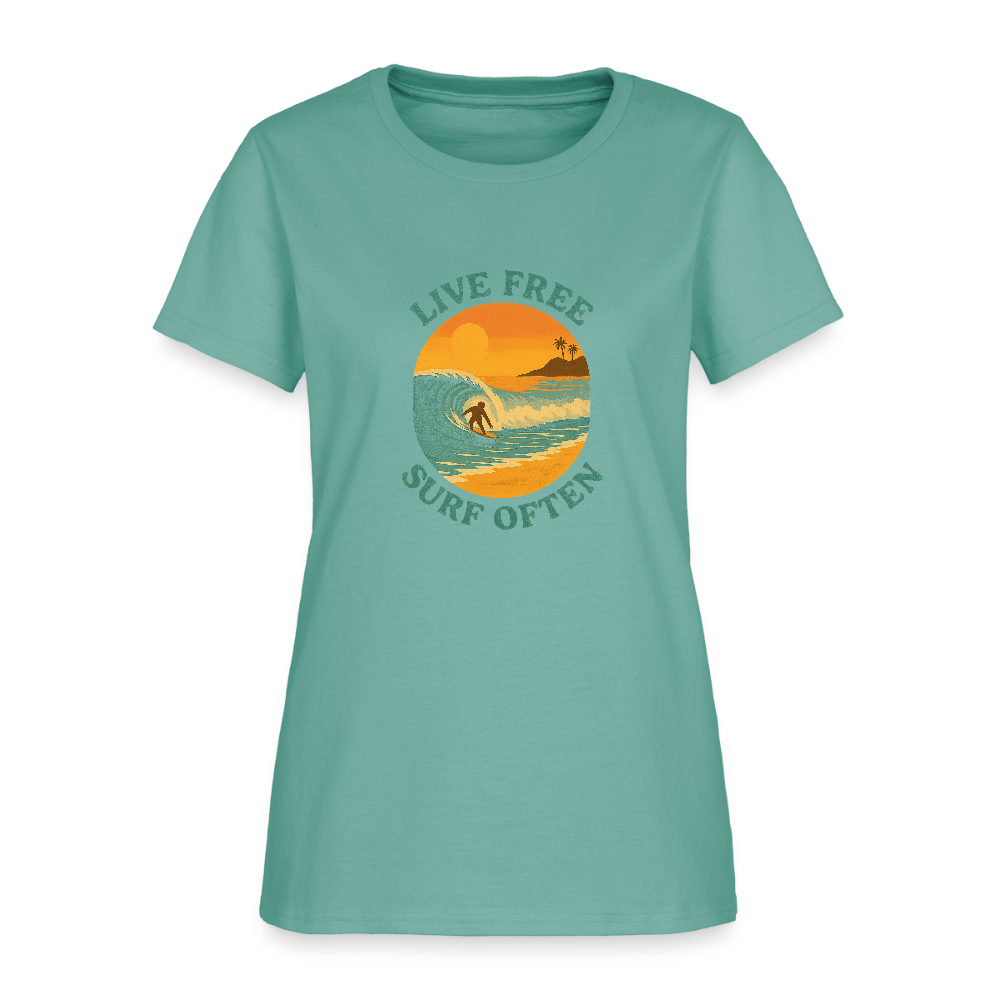 Surf Often Women's Tee - aquatic