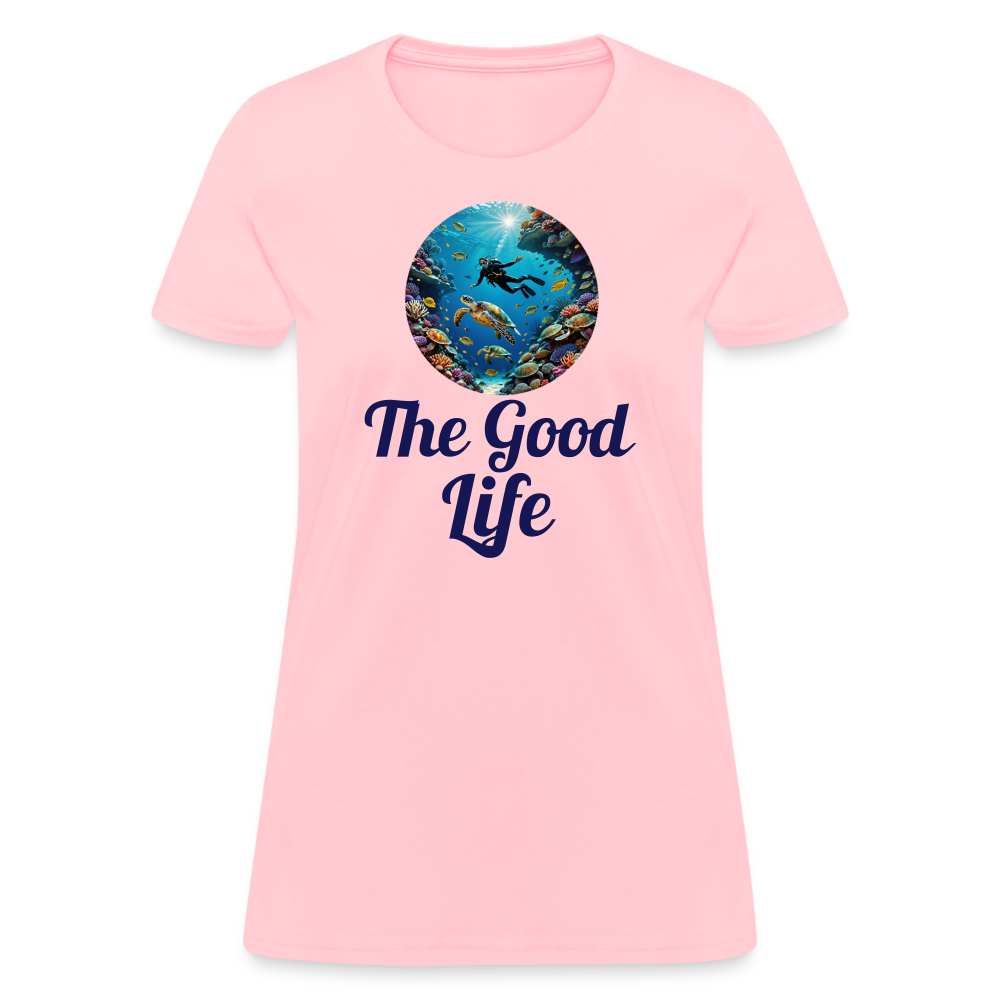 Good Life Diving Women's Tee - pink