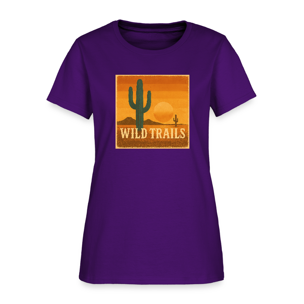 Wild Trails Women's Tee - purple