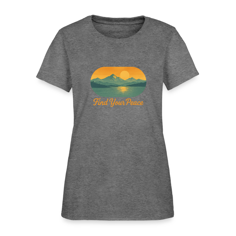 Find Your Peace Women's Tee - graphite heather